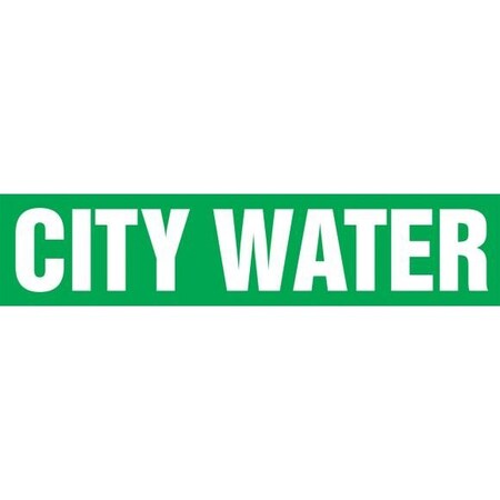 Accuform ASME ANSI PIPE MARKER CITY WATER RPK215CTE RPK215CTE